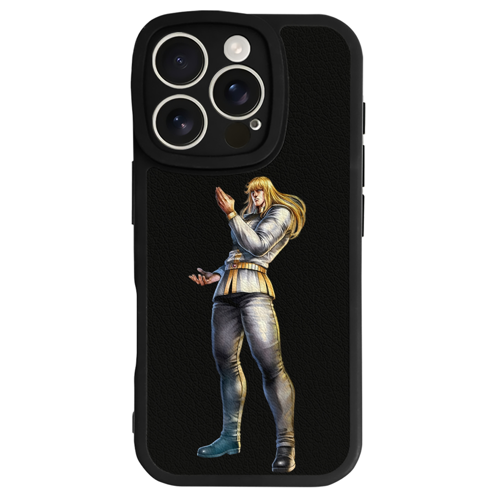 （画像用） 北斗の拳 Fist of the North Star 【iPhone 16シリーズ対応】シリコンスマホケース（レザー調） 材質：シリコン